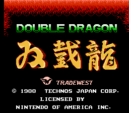 Mario Dragon (Double Dragon hack) Title Screen